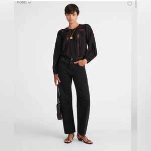 Madewell The Darted Barrel-Leg Jean